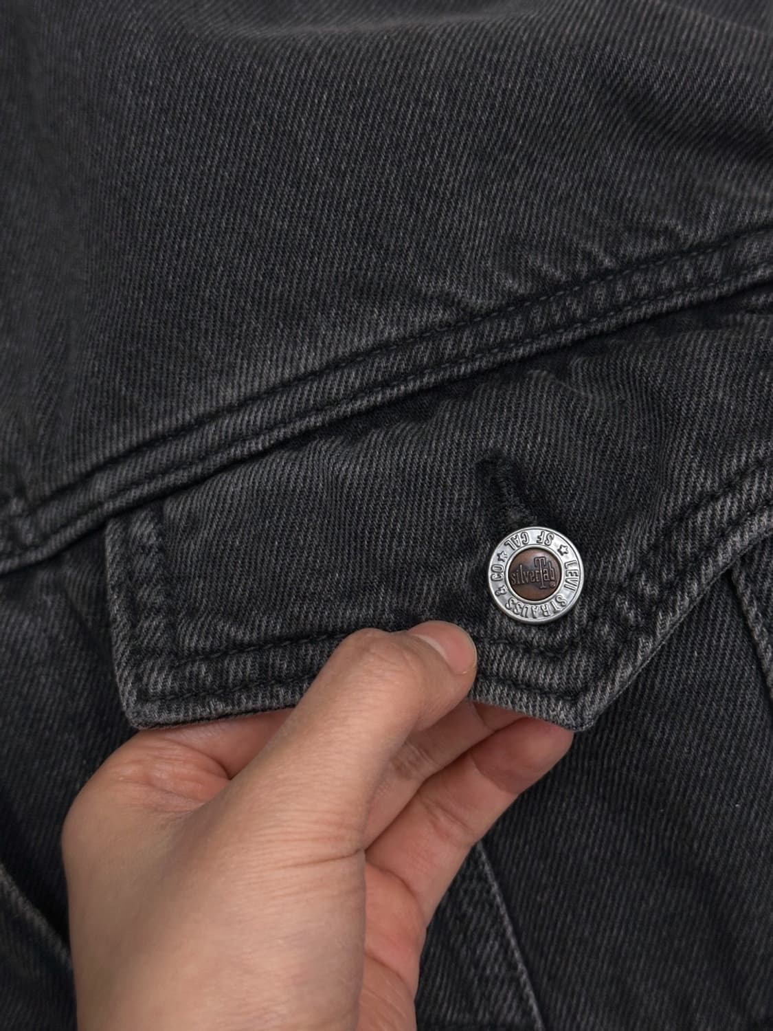 리바이스 실버탭 데님자켓 다크그레이 (M~XL) 상품이미지4