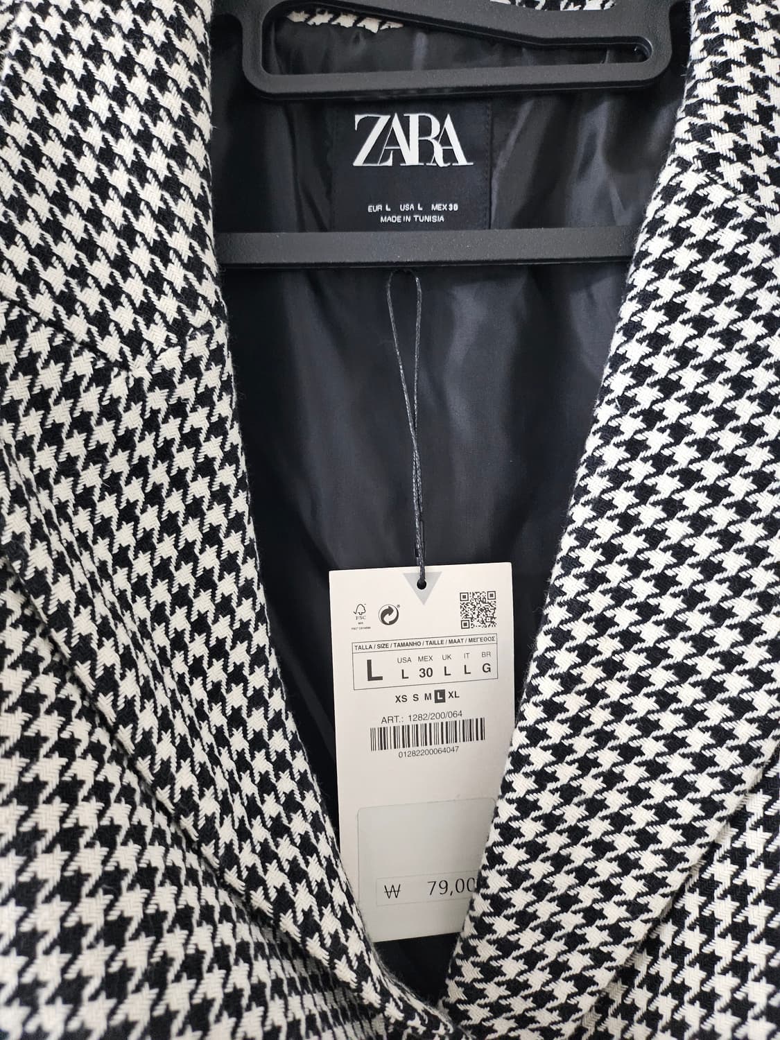 자라 하운드투스 여성 크롭 자켓 L 상품이미지3