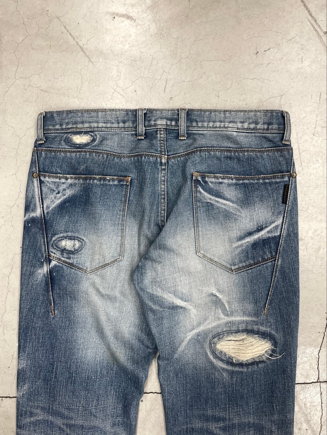 닐 바렛 리페어 디스트레스드 데님 팬츠 상품이미지6
