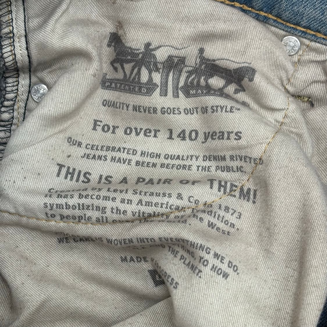 WHO WANT IT. Custom Levi’s Flare Jeans 상품이미지6