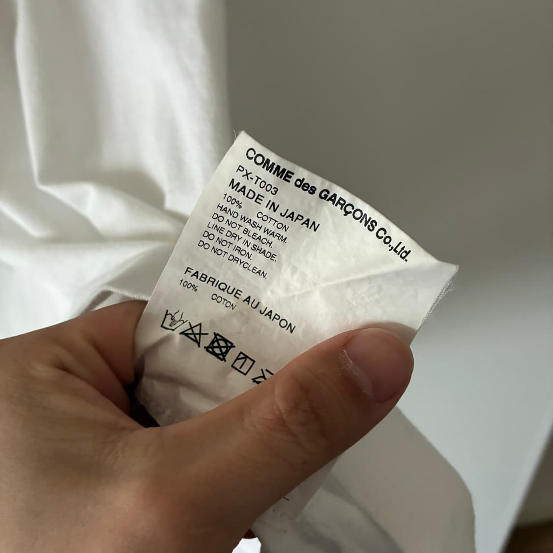 꼼데가르송 옴므 플러스 반팔 티 상품이미지5