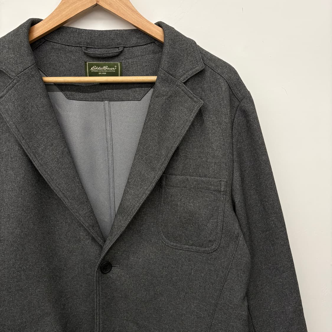 에디바우어 차콜 울 블레이저 남/M 상품이미지3
