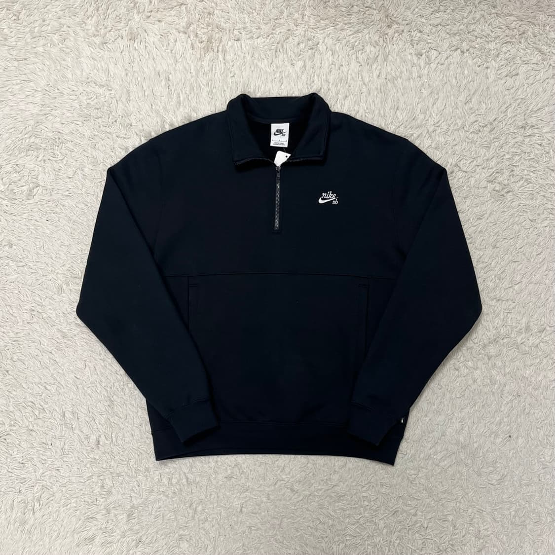 Nike SB black half-zip sweatshirt 상품이미지4