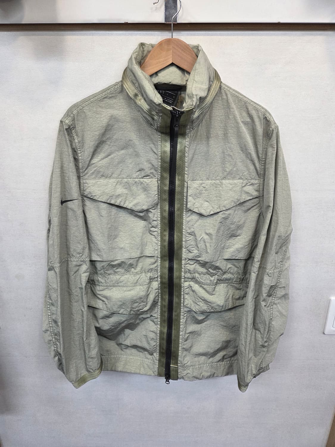 나이키 테크팩 하이 덴시티 m65 우븐자켓 제이드 스톤 L 상품이미지1