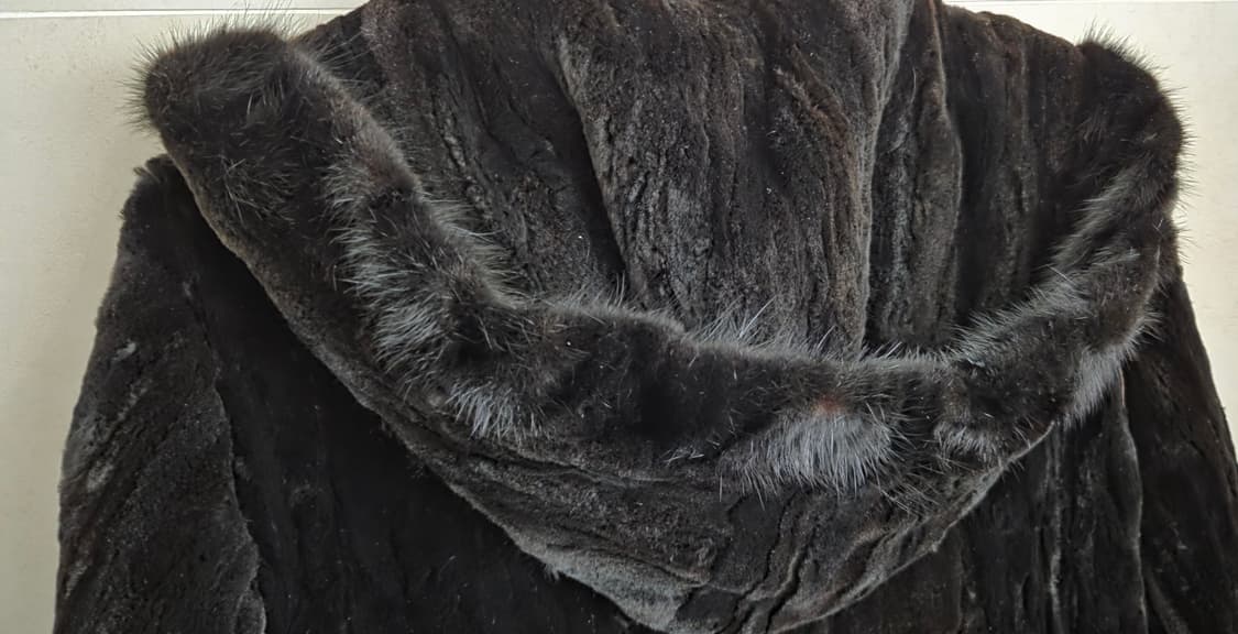 LEEGA 리가 후드 밍크코트 66사이즈 택포 상품이미지7