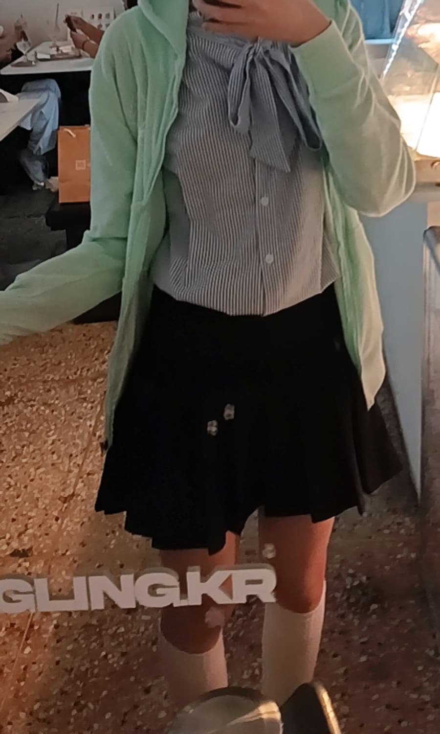 여쿨라 민트색 애플민트 후드집업 후드티 일본빈티지  상품이미지2