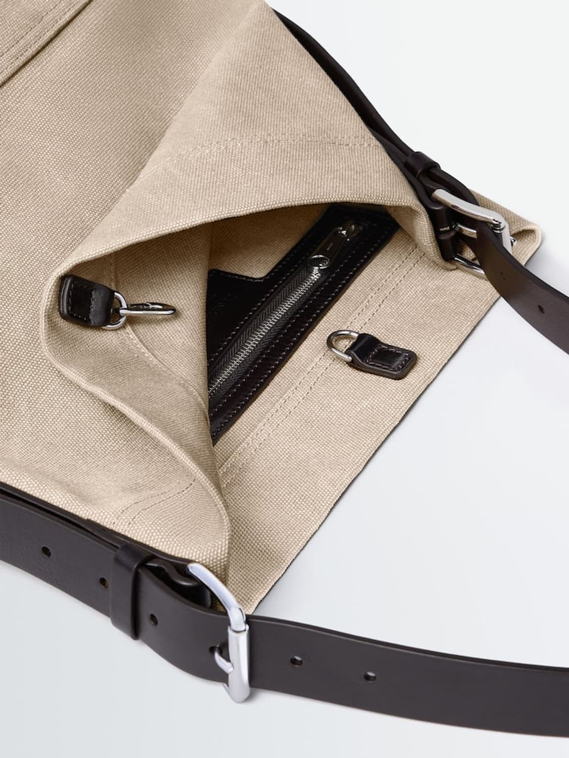 르메르 벨티트 토트백 스몰 다크 린넨 상품이미지3