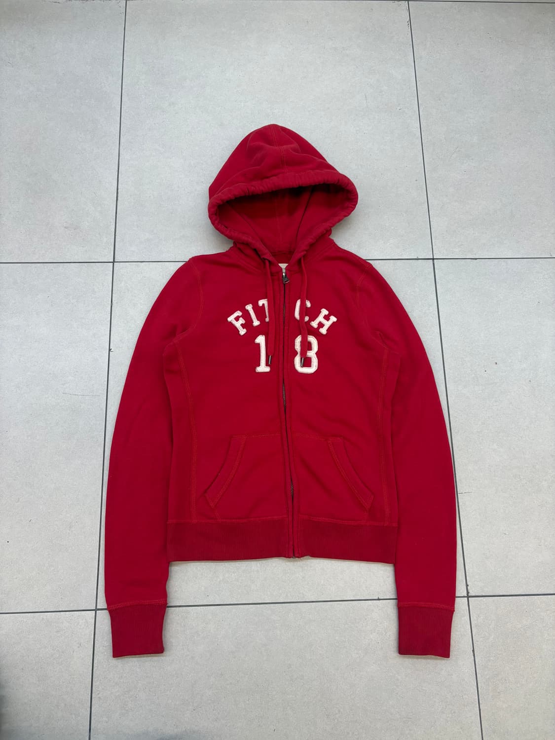 아베크롬비 피치 레드 후드집업 상품이미지2