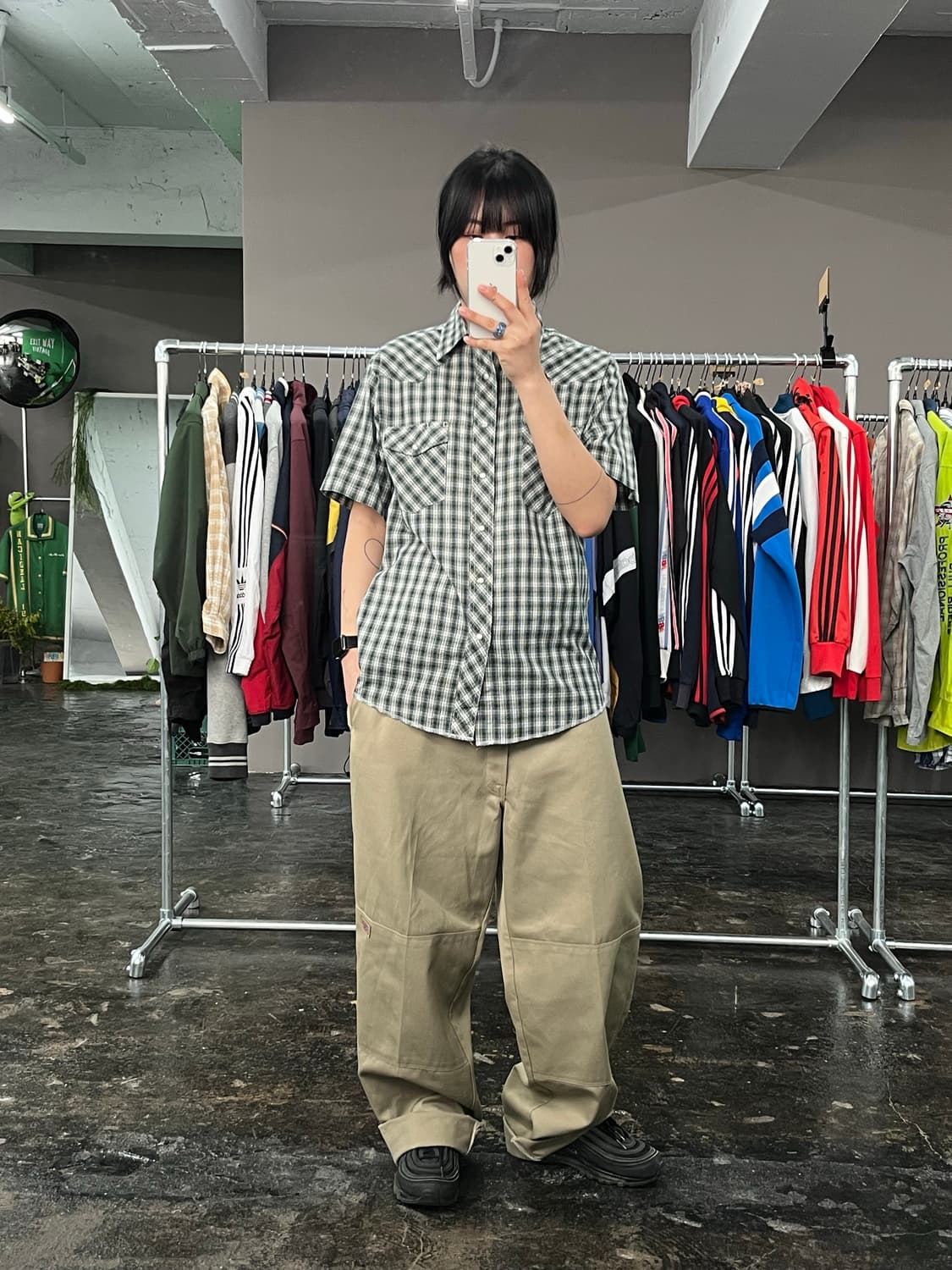 랭글러 웨스턴 체크 셔츠  상품이미지3