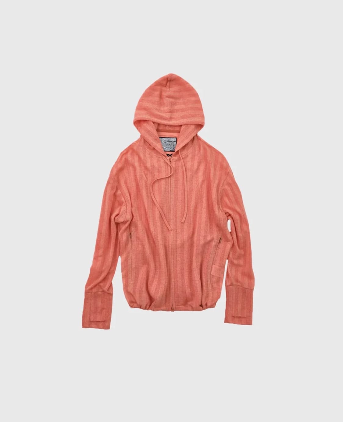 999 휴머니티 자카드 스트라이프 후디드 복서 집업 (오렌지) 상품이미지1