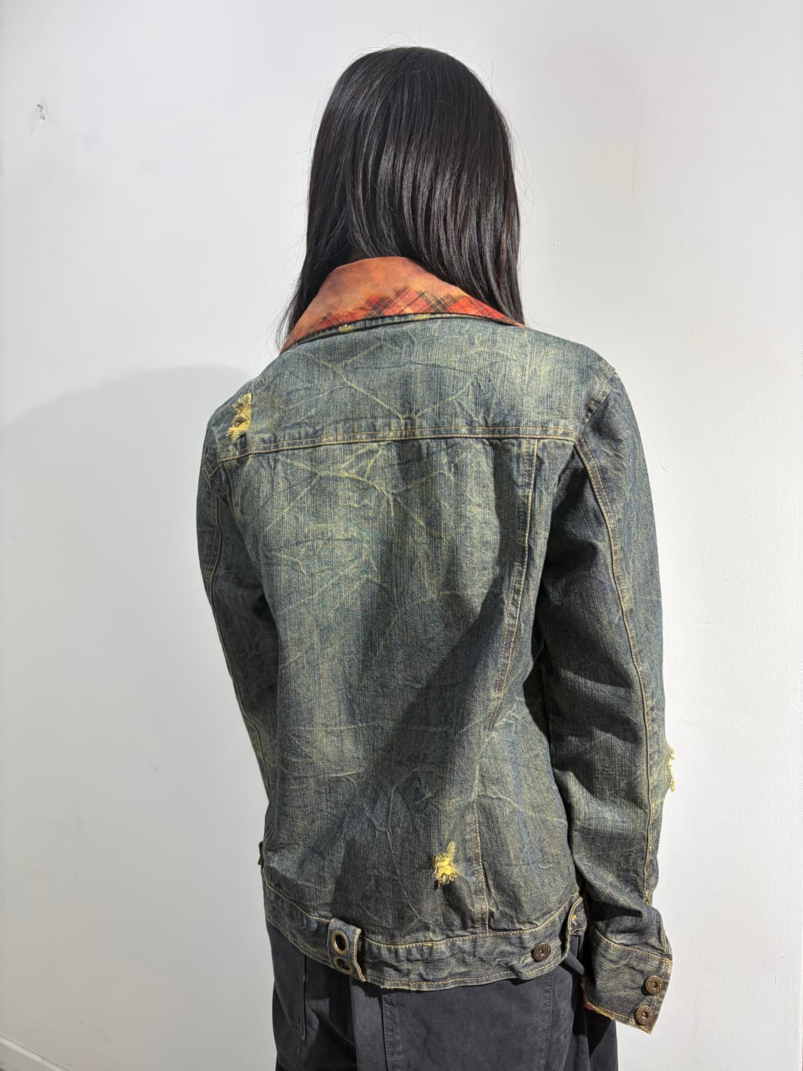 in the attic 셔츠 레이어드 데님자켓 상품이미지3