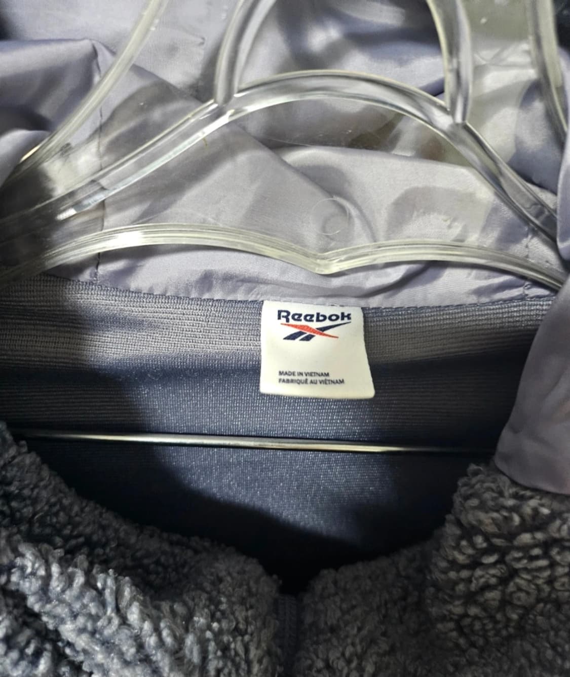 리복  뽀글이 후드 집업 XL 상품이미지3