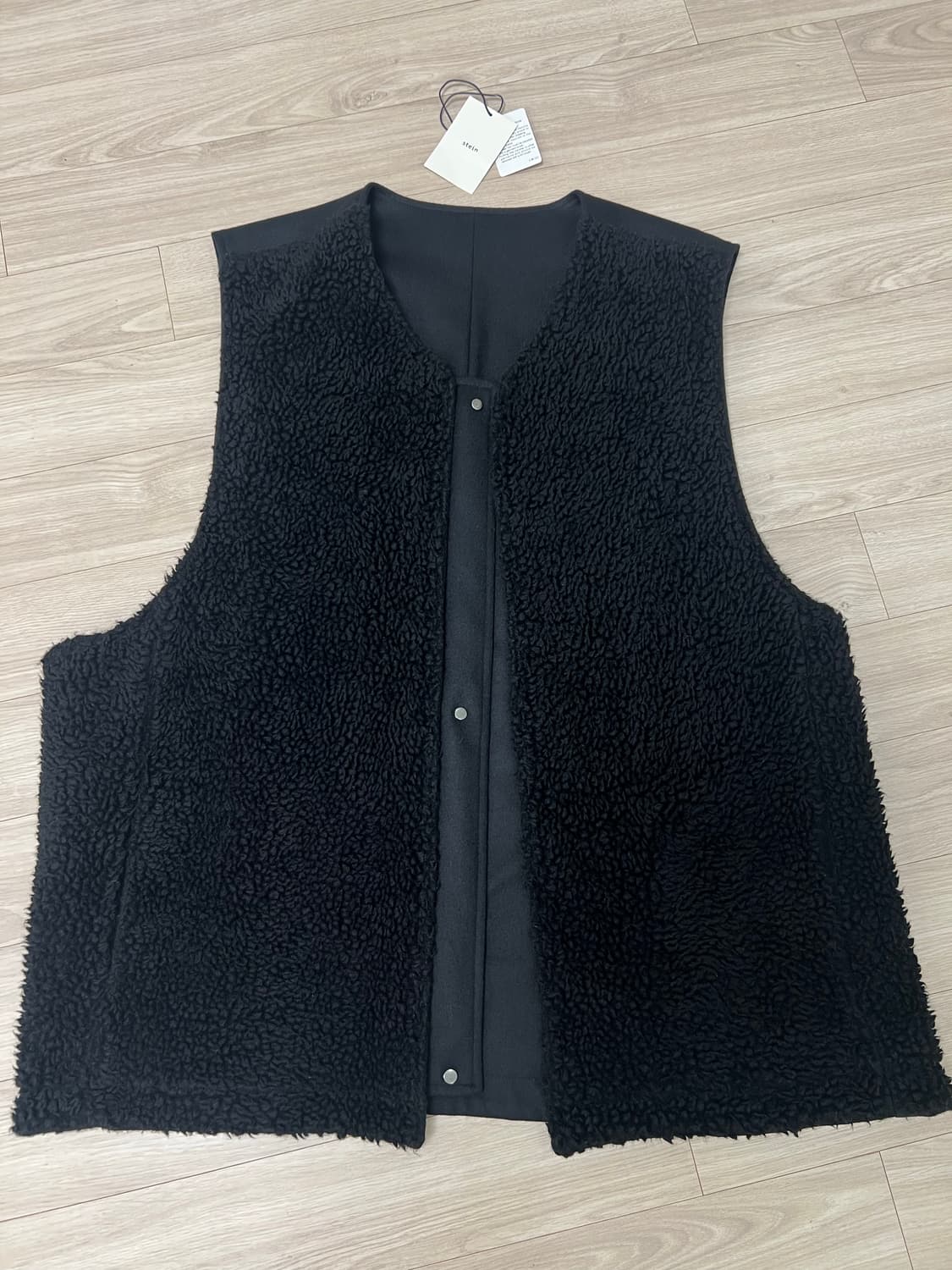 슈타인 stein / 울 보아 리버시블 베스트 / M 상품이미지1