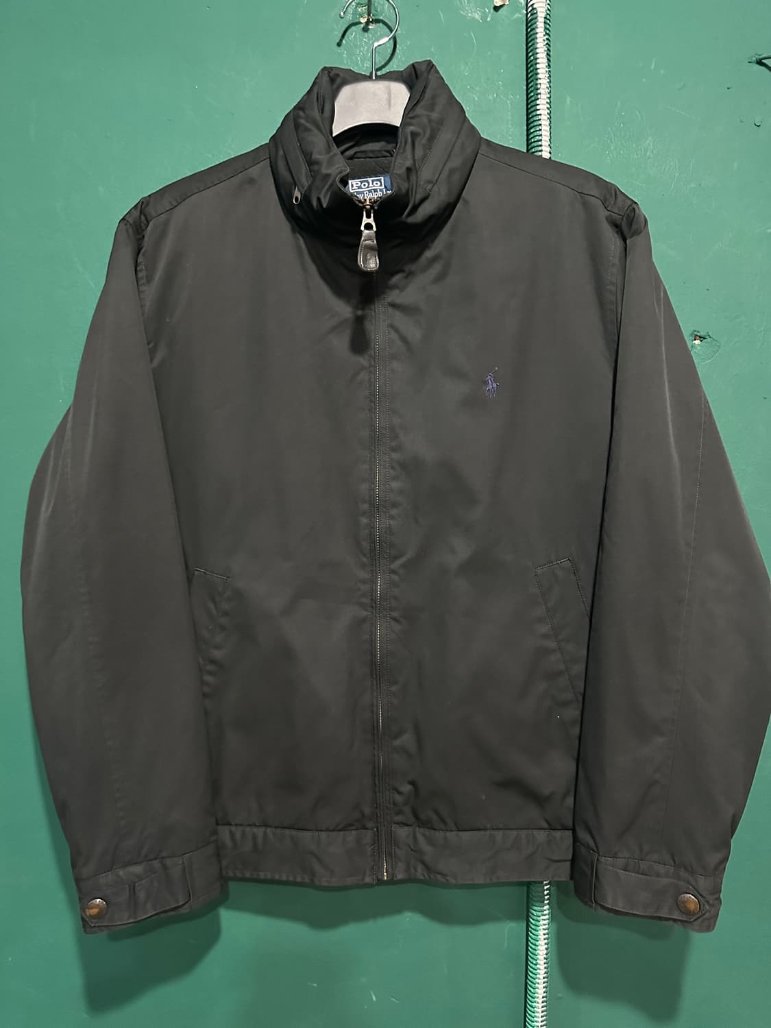 폴로 기모 스윙톱 바람막이 블랙 105 상품이미지1