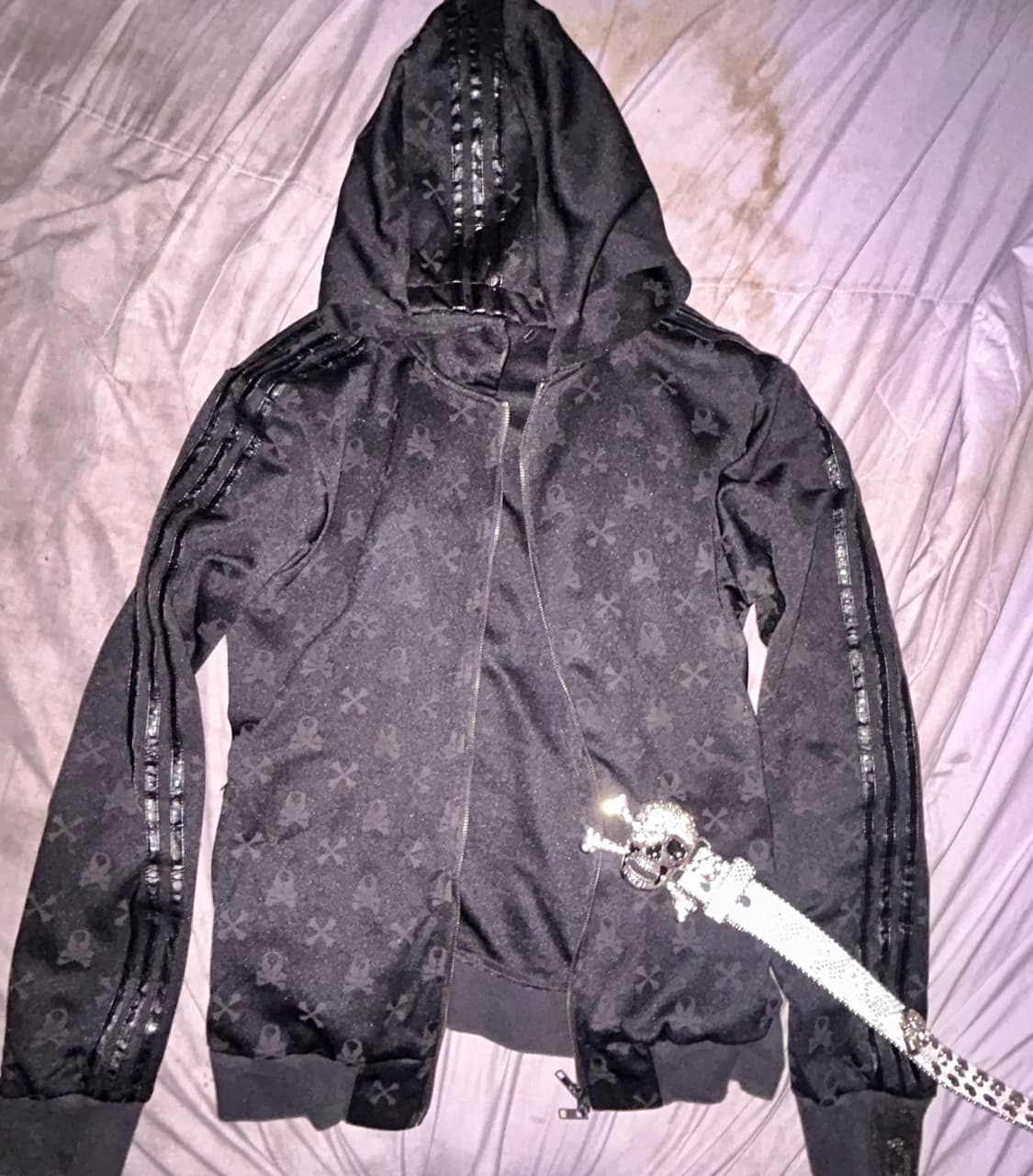 스컬프린팅 후드집업 상품이미지1