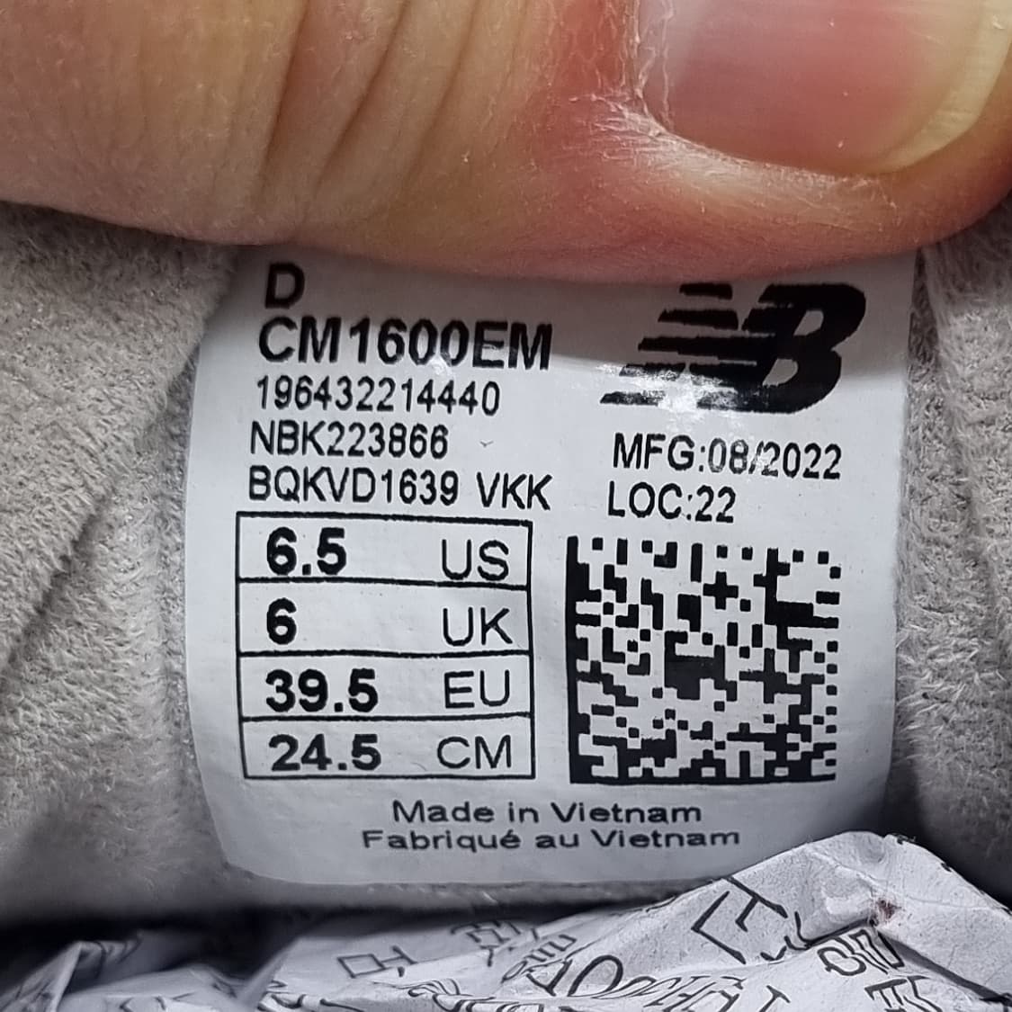 뉴발란스 1600 그레이 운동화245 상품이미지6