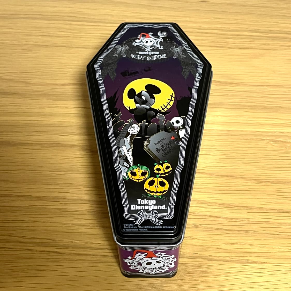 도쿄 디즈니랜드 크리스마스의 악몽 미키 관 틴케이스 할로윈 상품이미지2