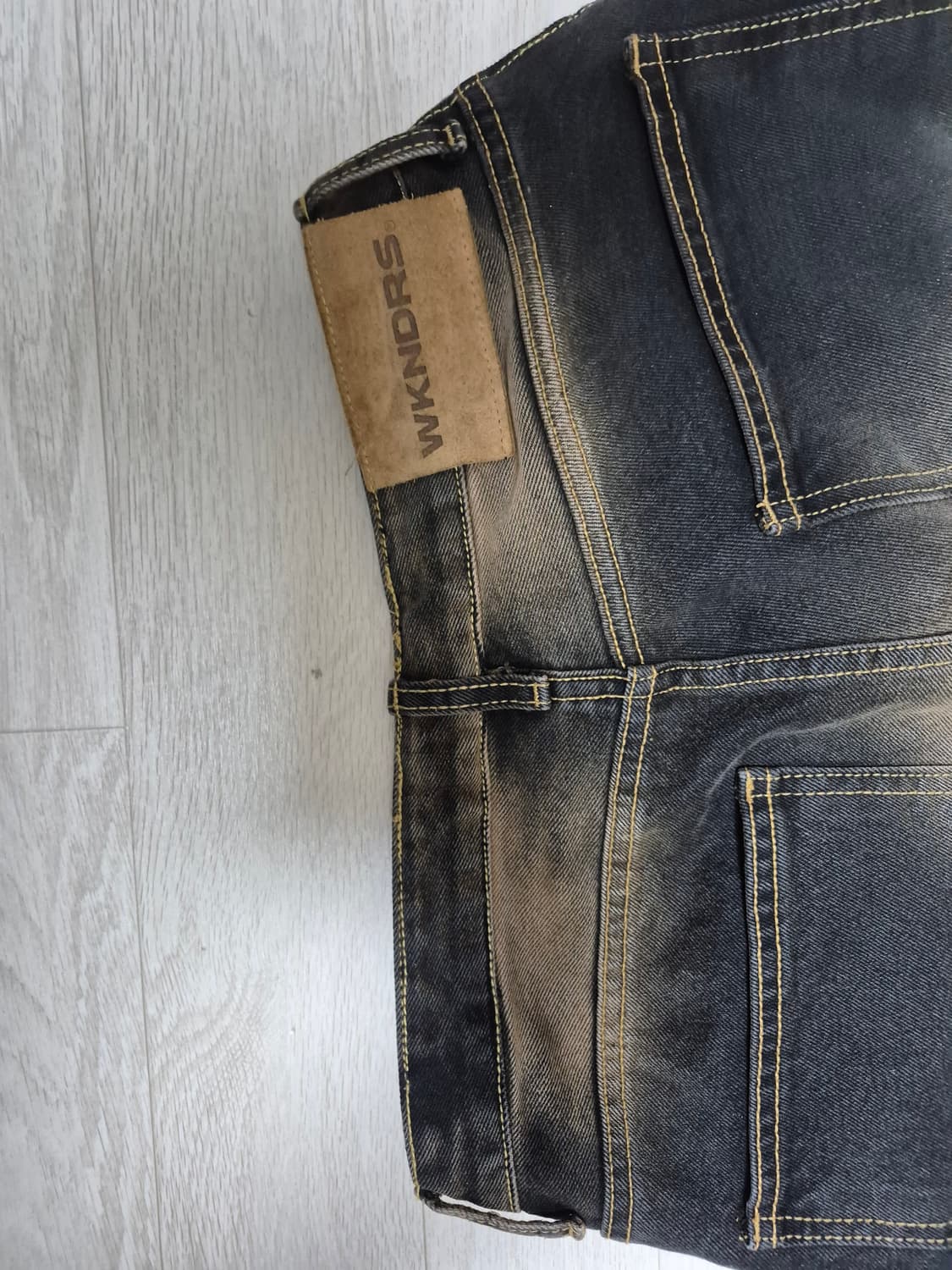 위캔더스 빈티지 워싱 데님팬츠(브라운) 상품이미지5