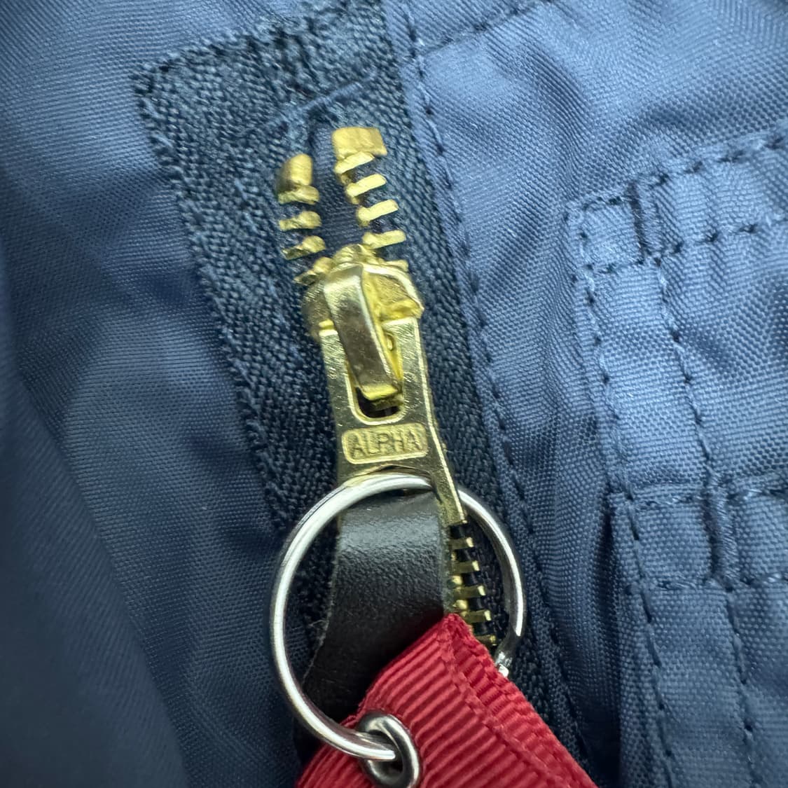 M(100) 알파인더스트리 MA-1 네이비 봄버 자켓  상품이미지5