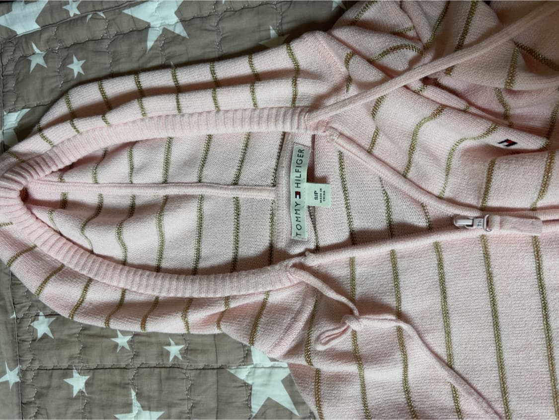 타미힐피거 핑크 + 금빤짝이 후드집업 상품이미지3