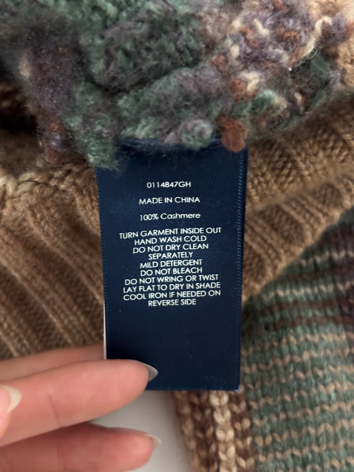 Polo 폴로 랄프로렌 체크패턴 엘보우패치 캐시미어 니트 상품이미지9