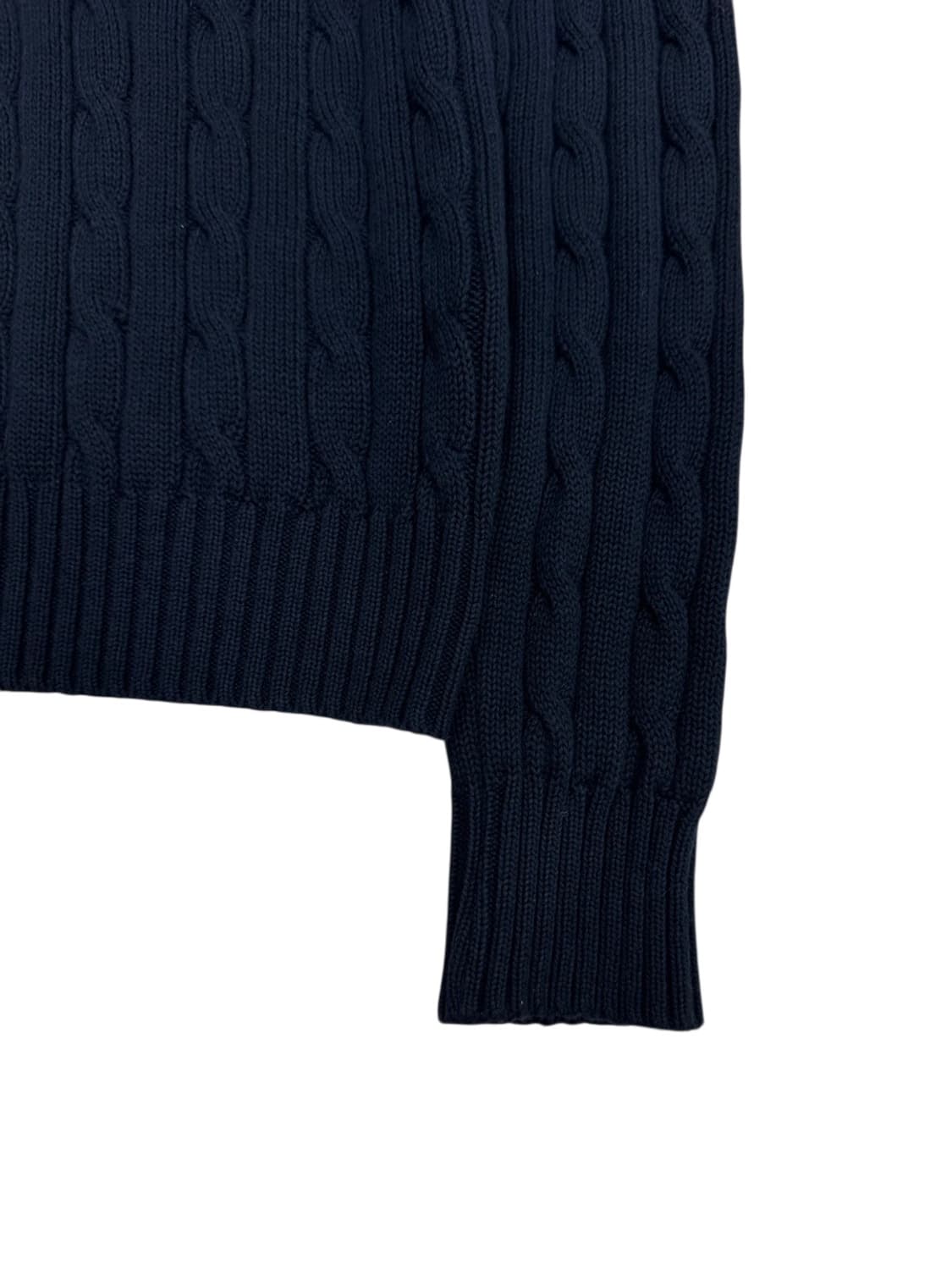 폴로 꽈배기 니트 네이비 (여성M)  상품이미지6