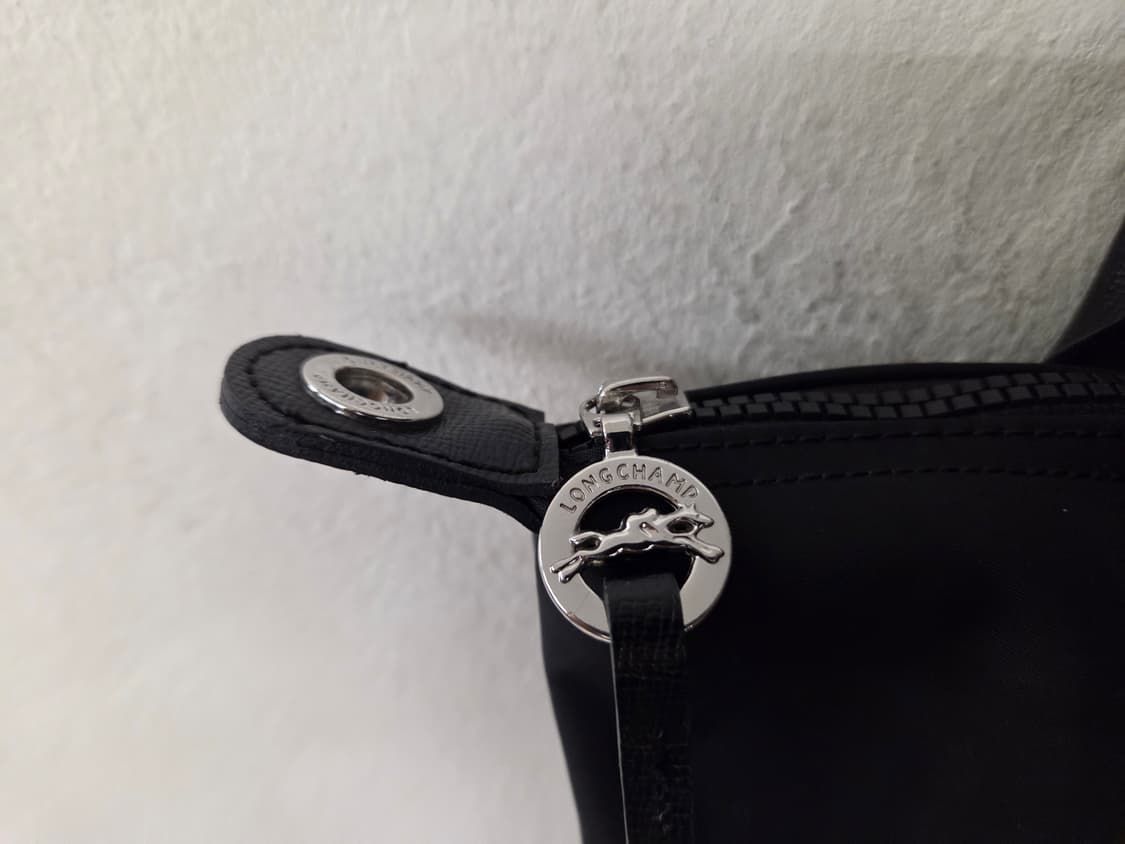 롱샴 르플리아쥬 블랙 토트백 M 상품이미지3