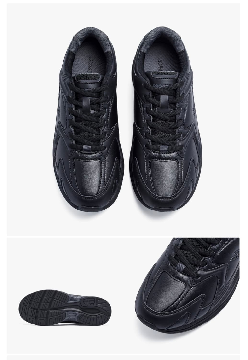 올블랙 레더 러너 상품이미지5