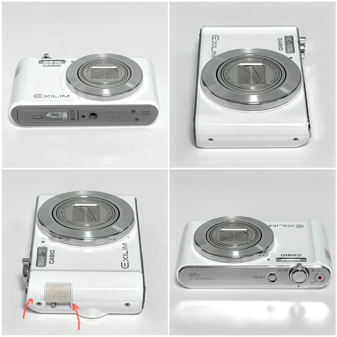 카시오 엑슬림 EX-ZS190 화이트 빈티지디카 상품이미지3