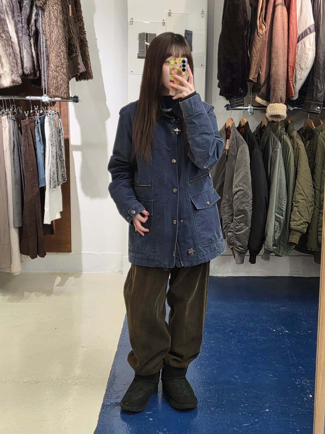 KR3W 코듀로이카라 버클 워크 자켓 상품이미지3