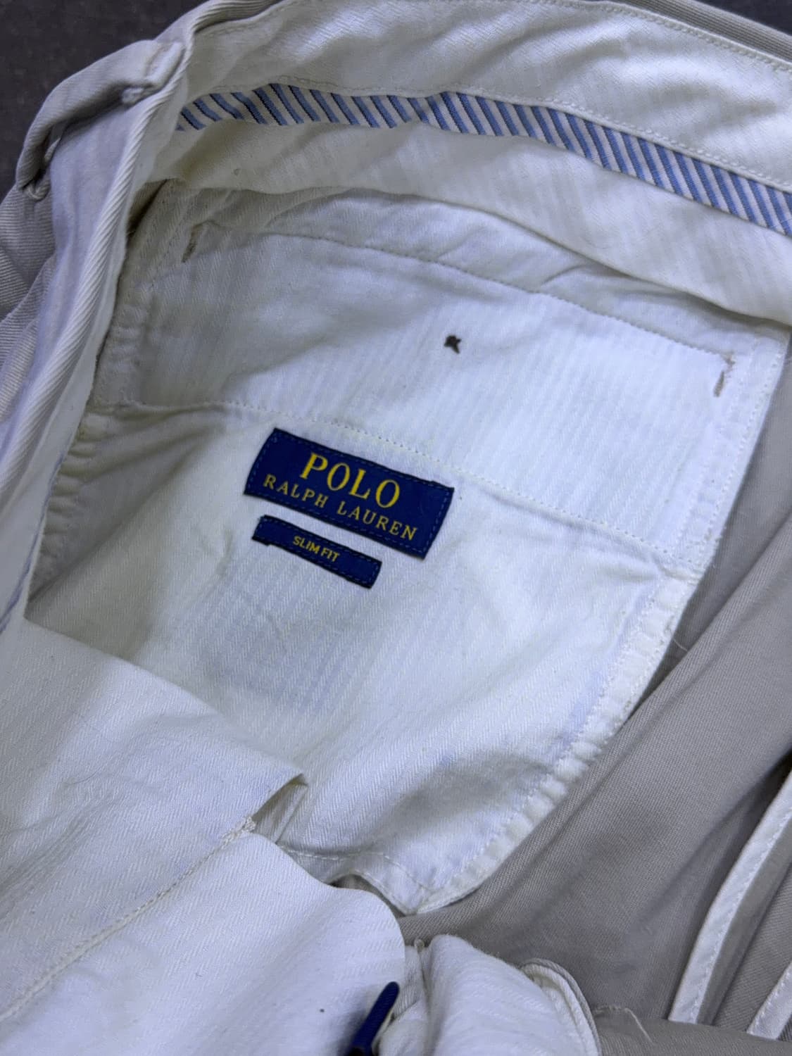 폴로 랄프로렌 슬림핏 베이지 치노팬츠 36 상품이미지9