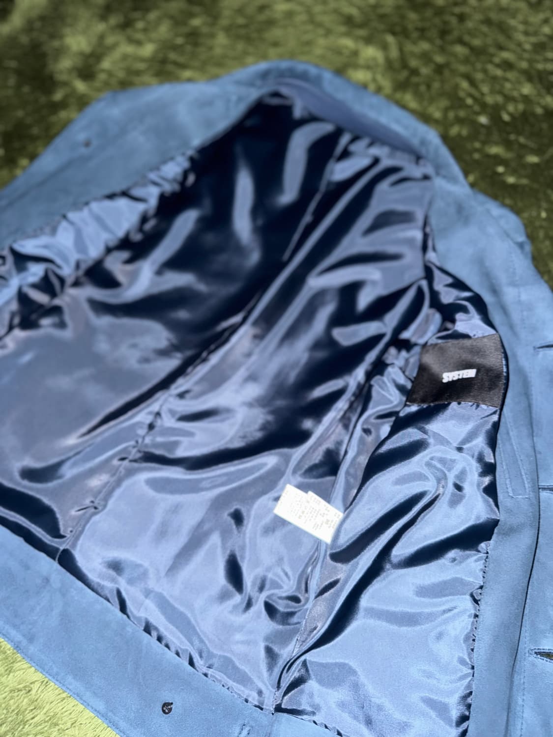 [95] SYSTEM 시스템 램스킨 스웨이드 트러커 자켓 레더 자켓 상품이미지4