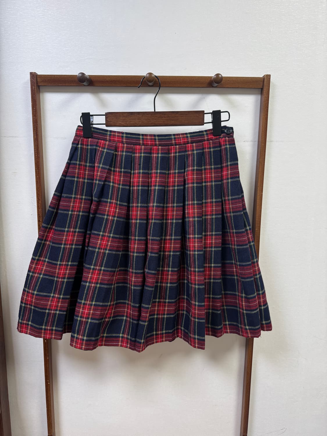 체크 플리츠 미니 스커트 상품이미지1