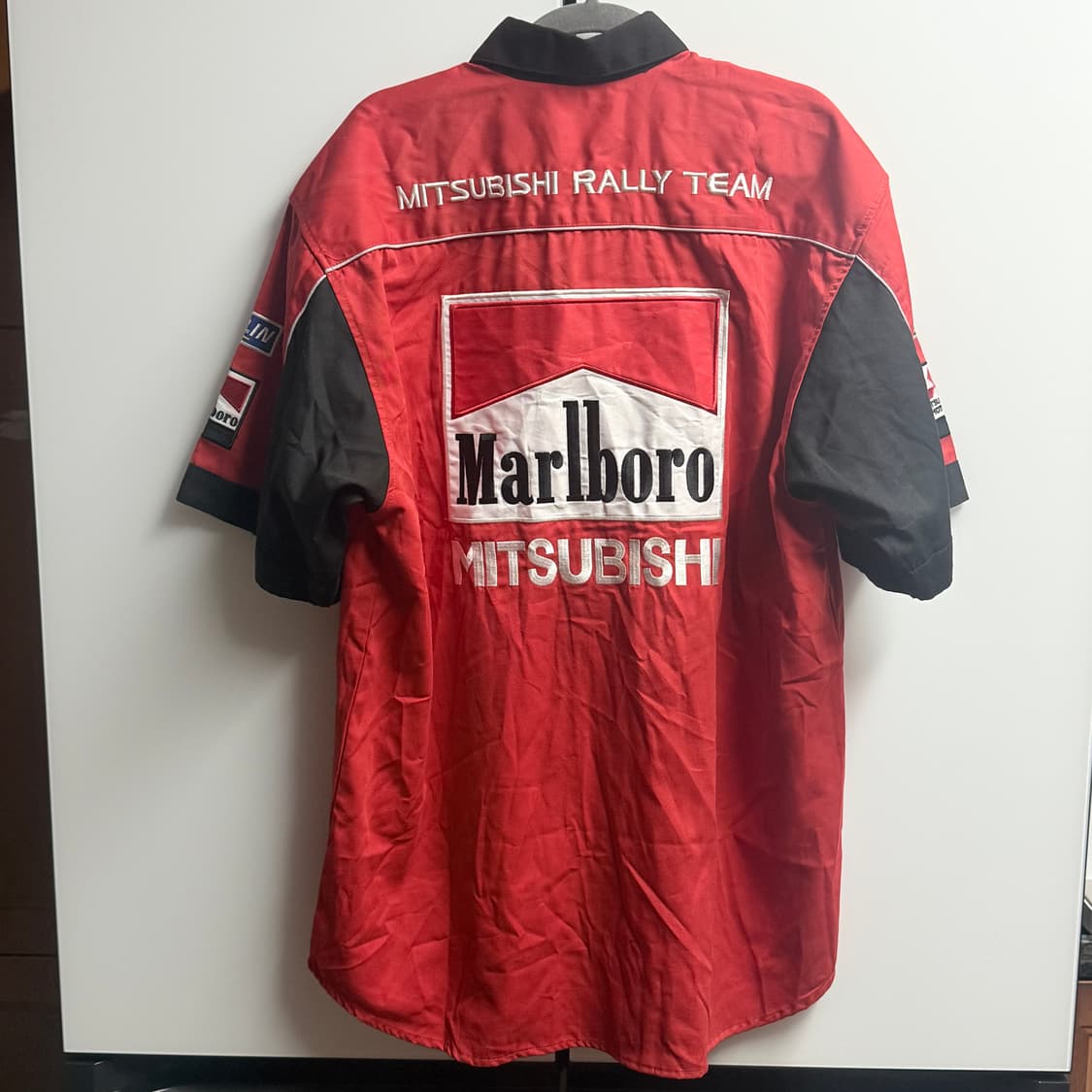 WRC Marlboro 말보로 미쓰비시 레이싱 하프 셔츠 XL 상품이미지4