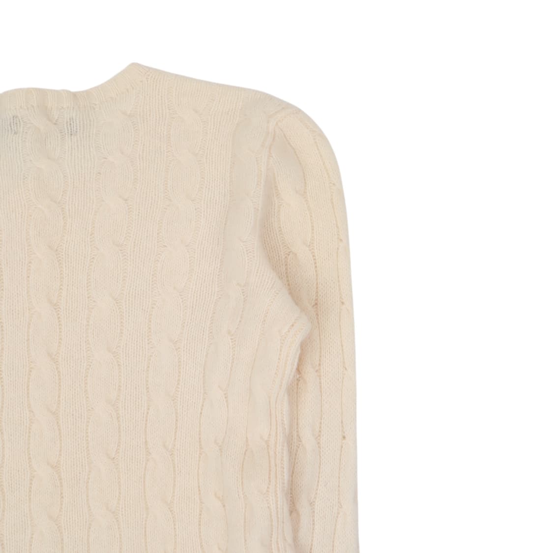 폴로 랄프로렌 우먼스 크림 울 캐시미어 케이블 니트 상품이미지6