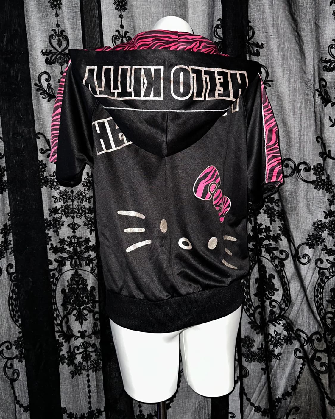 Hot Pink Zebra Hooded Zip-Up 상품이미지4