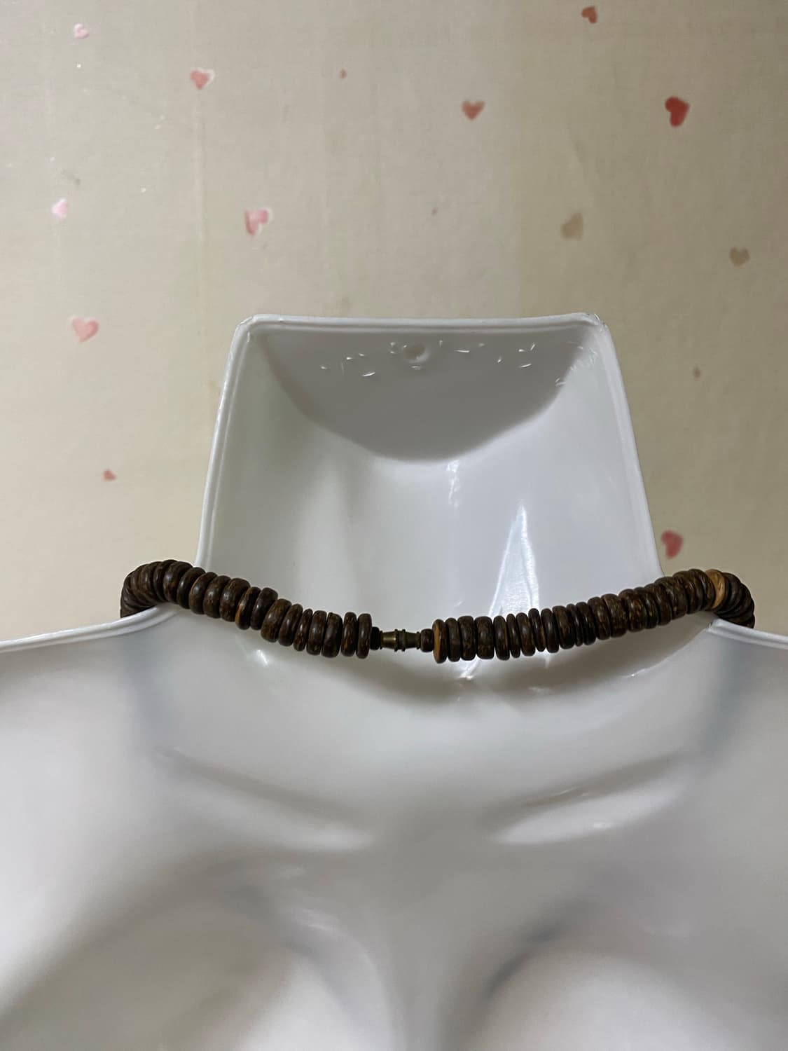 우드 나무 비즈 목걸이 빈티지 보헤미안룩 상품이미지4