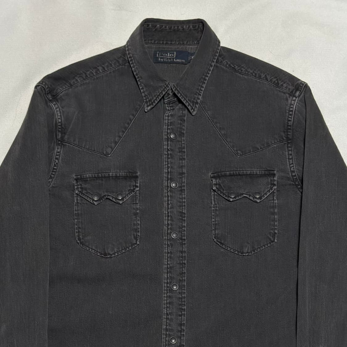 M 폴로랄프로렌 웨스턴 블랙 데님 셔츠 상품이미지1