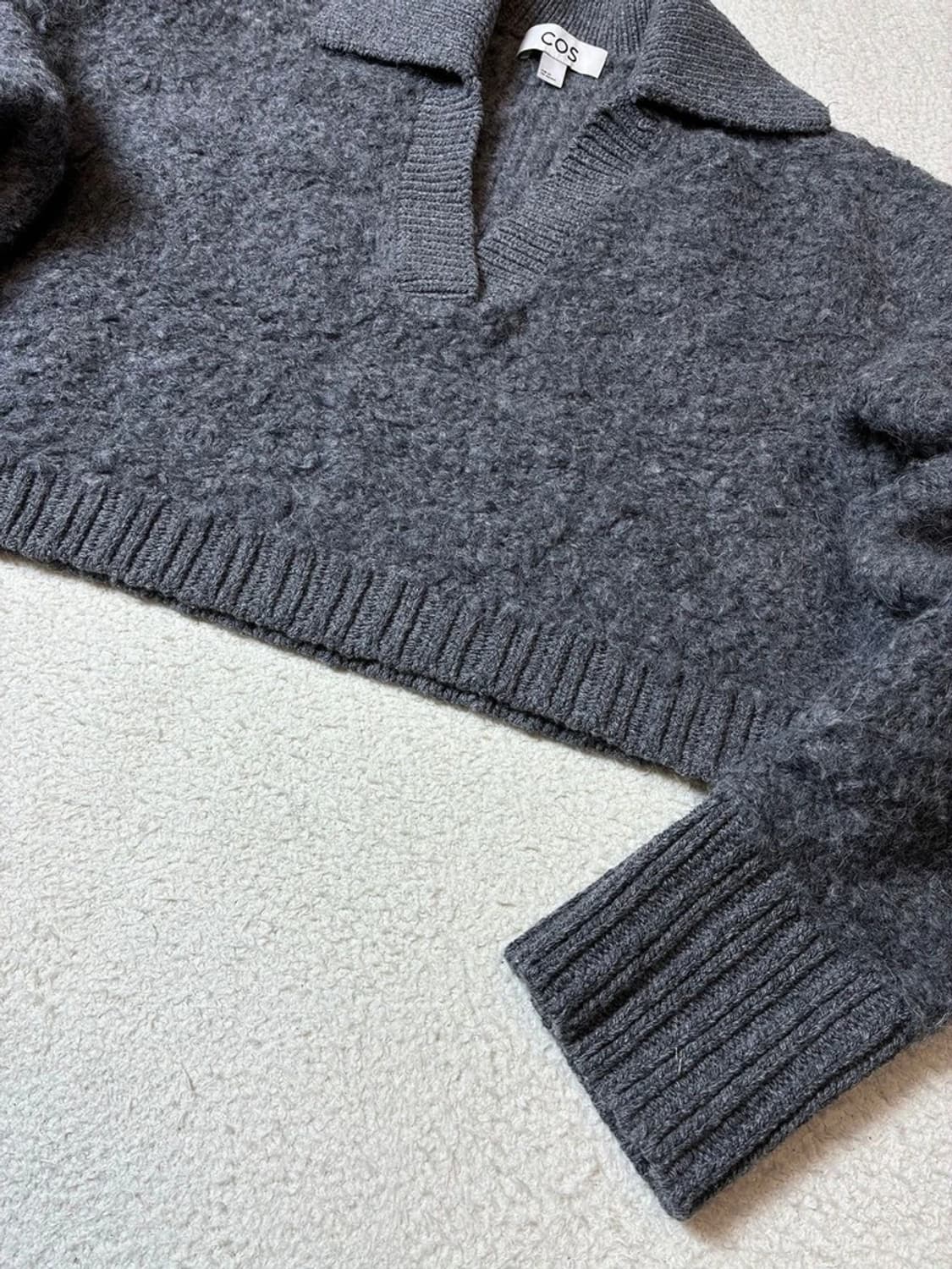 코스 COS 알파카 부클레 크롭 니트 PN7144 상품이미지4