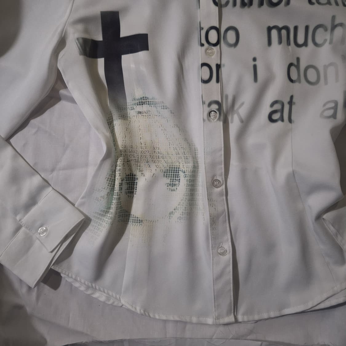 Talk too much shirts y2k 셔츠 상품이미지3