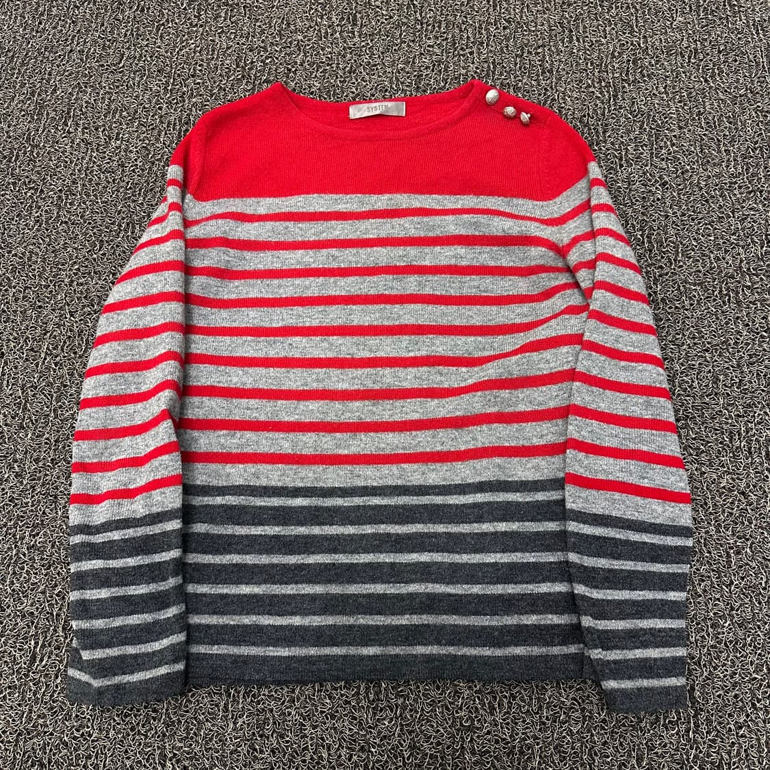 SYSTEM 시스템 여성 스트라이프 니트 F 상품이미지1