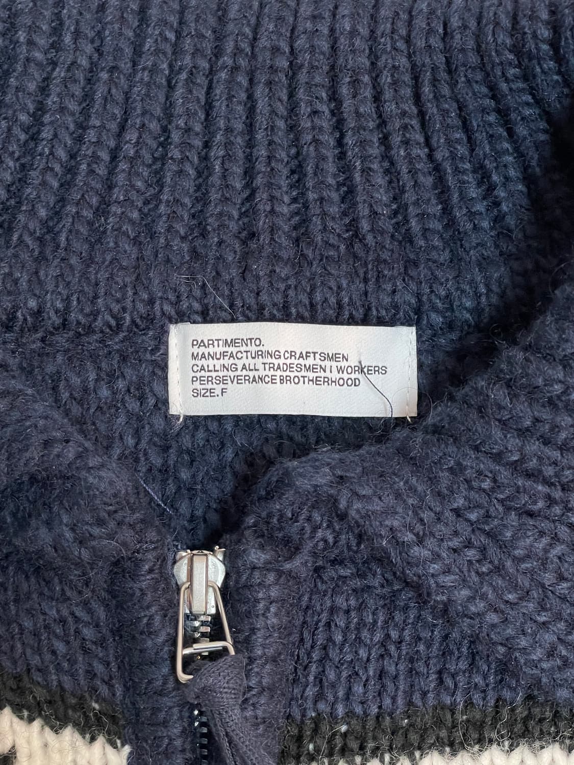 파르티맨토 니트 집업 상품이미지5