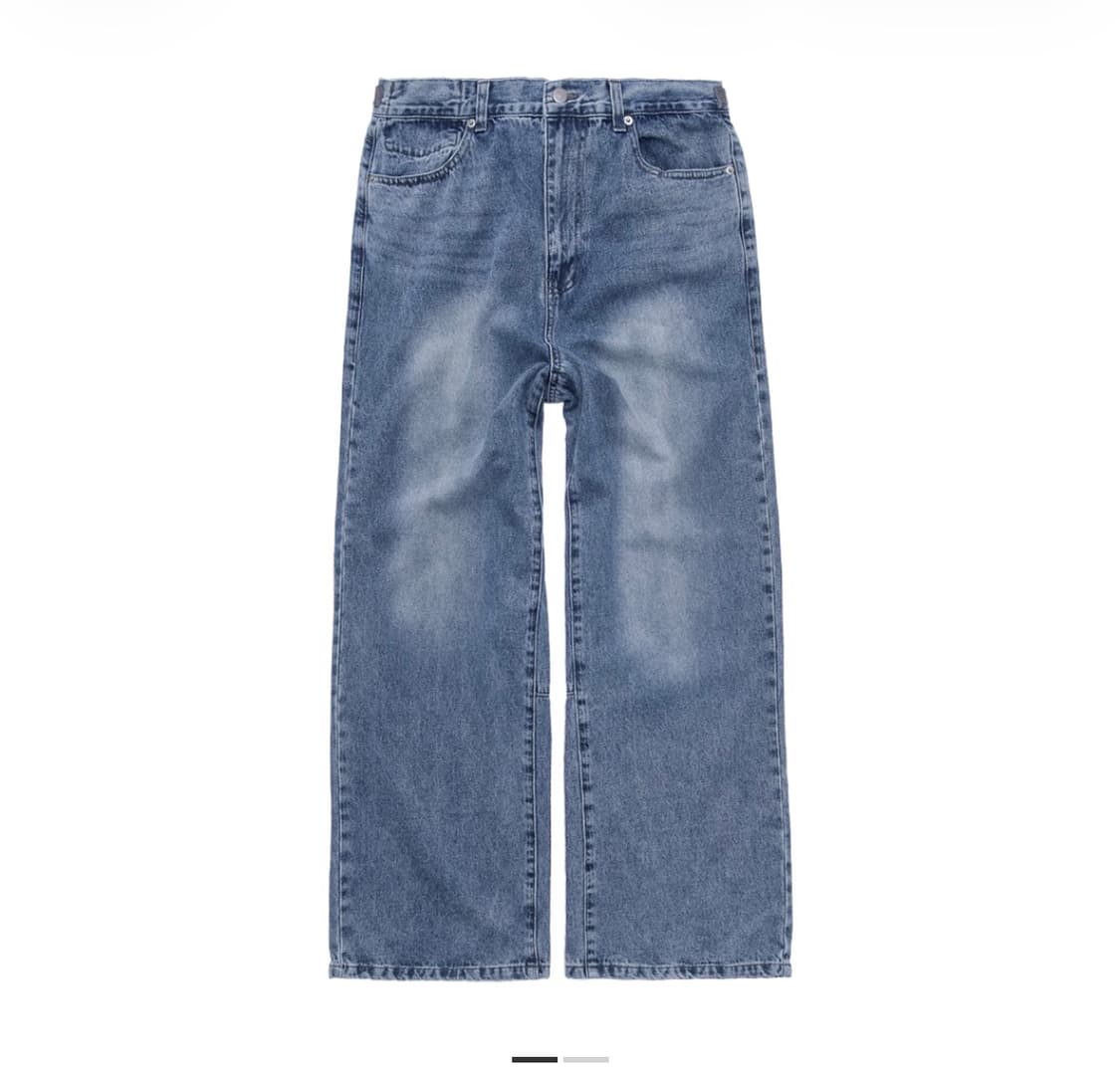 폴리테루 고시마 데님 워시드블루 3사이즈 상품이미지1