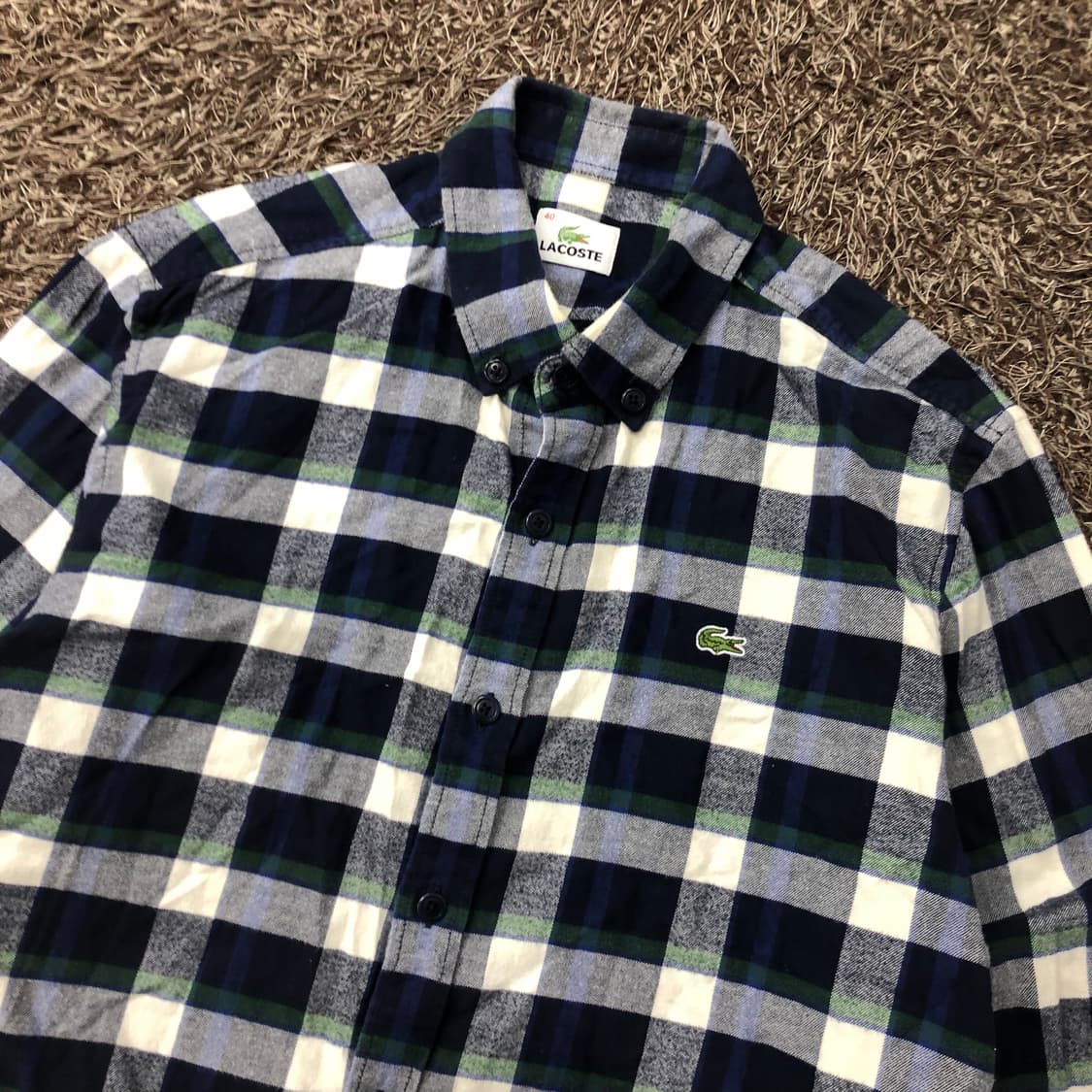 100 라코스테 체크 셔츠 상품이미지2