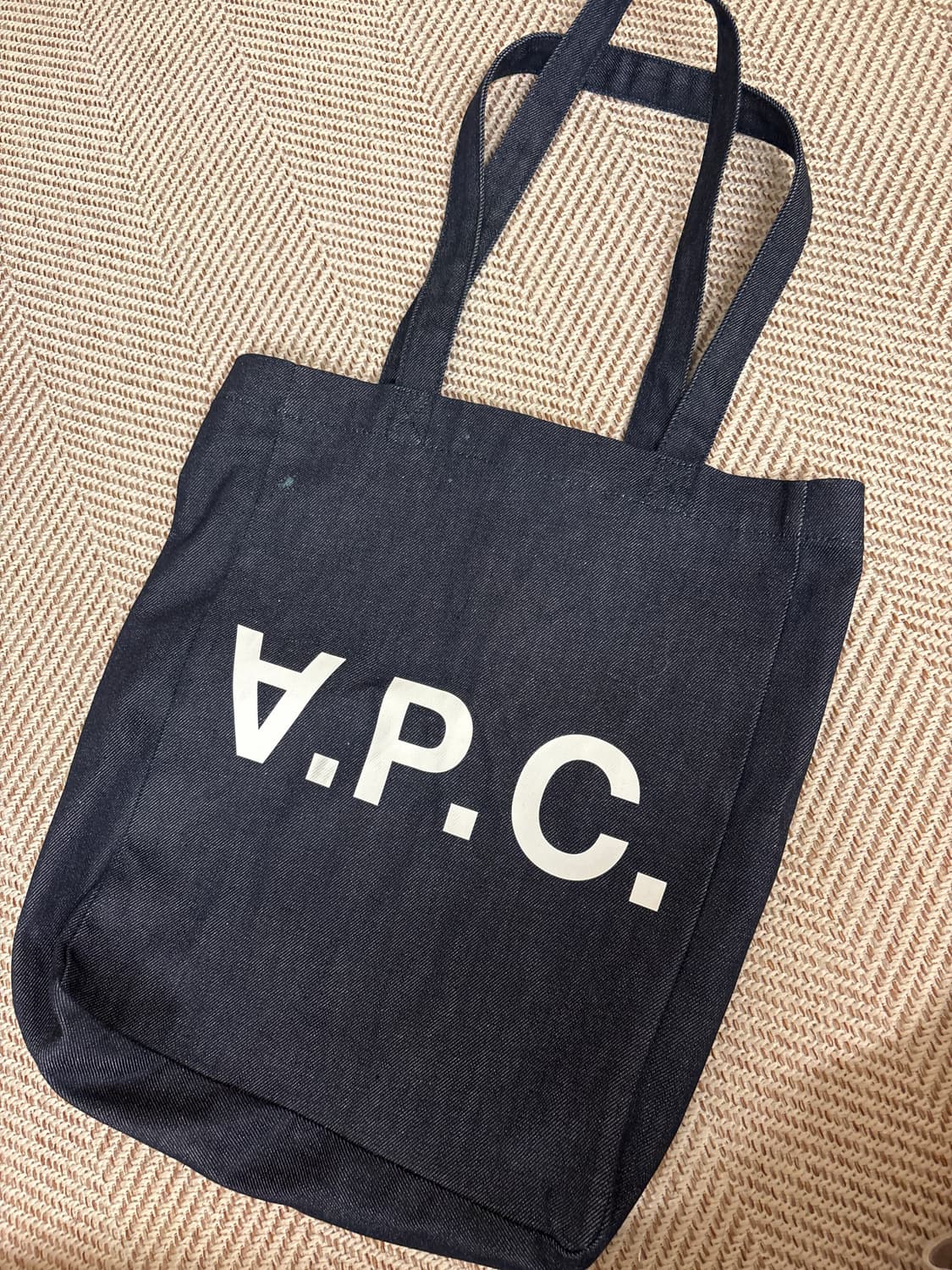 아페쎄 데님 에코백 상품이미지1