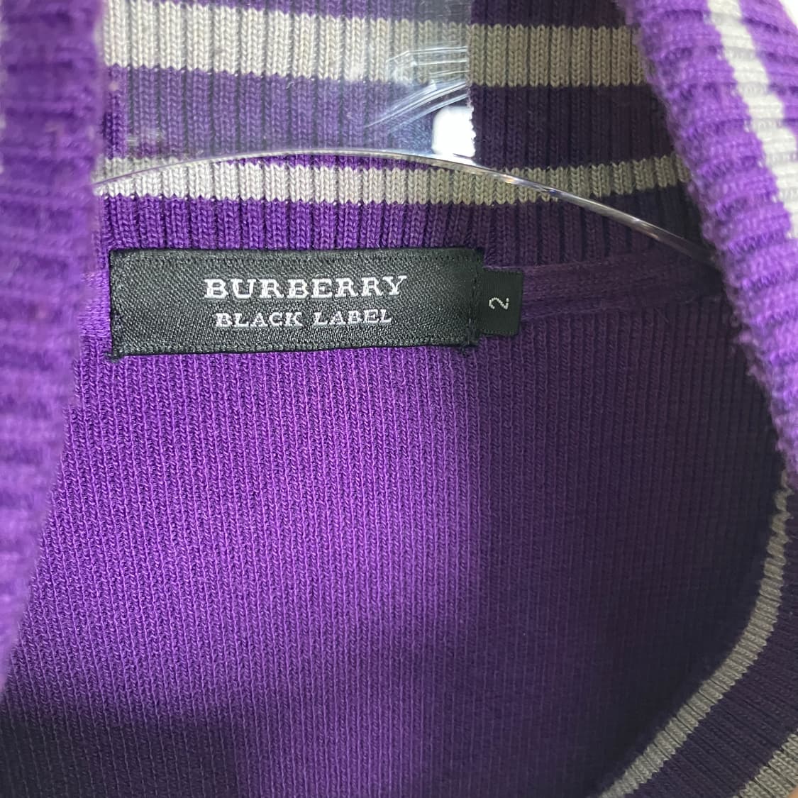 버버리 블랙라벨 퍼플 트랙 자켓 상품이미지3