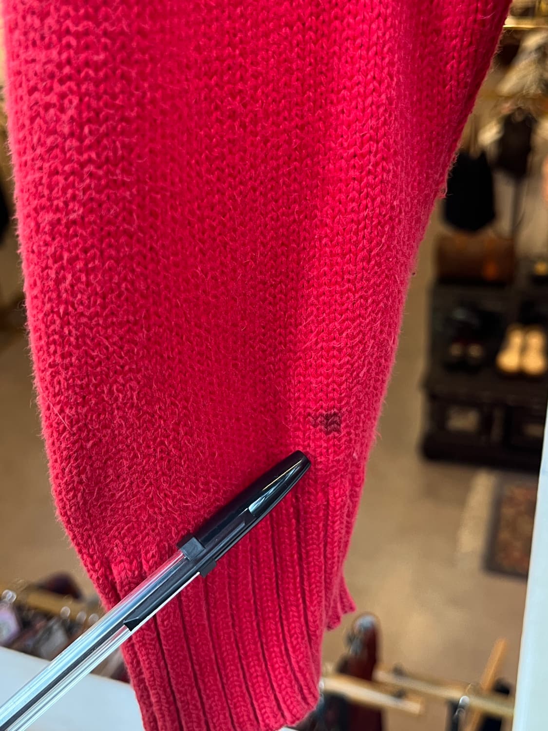 Polo Ralph Lauren 레드 니트 투웨이 집업 M 상품이미지8