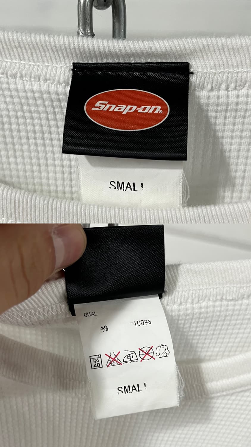 Snap On waffle long tee 상품이미지7
