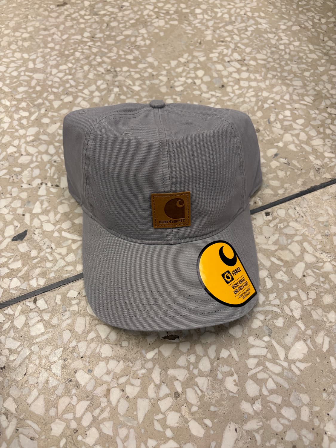 Carhartt Grey Logo Patch Cap 상품이미지2