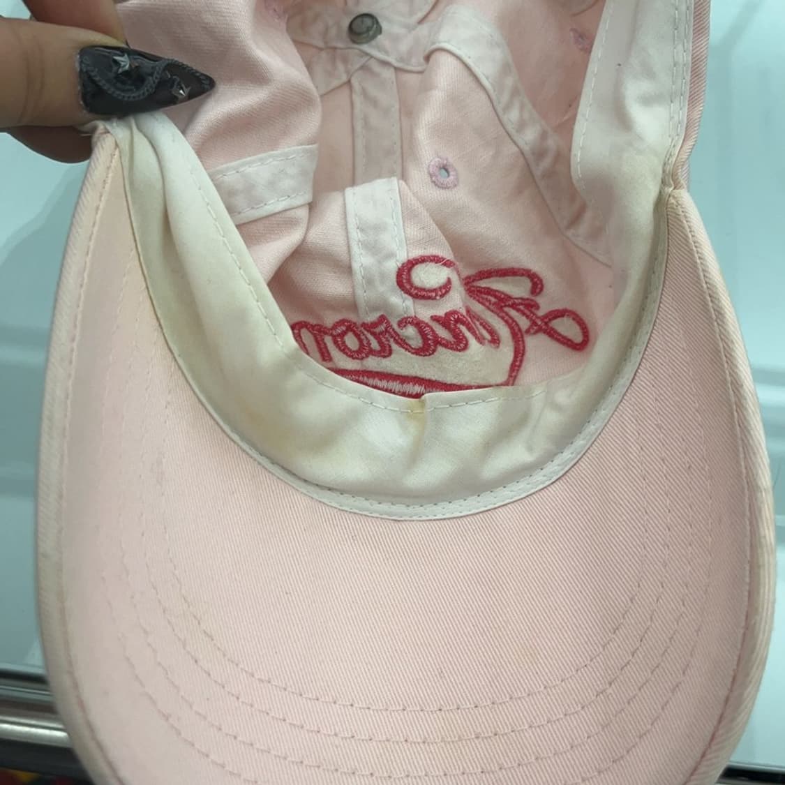 아베크롬비 Y2K 키치 레터링 딸기우유 볼캡 C08511 상품이미지5